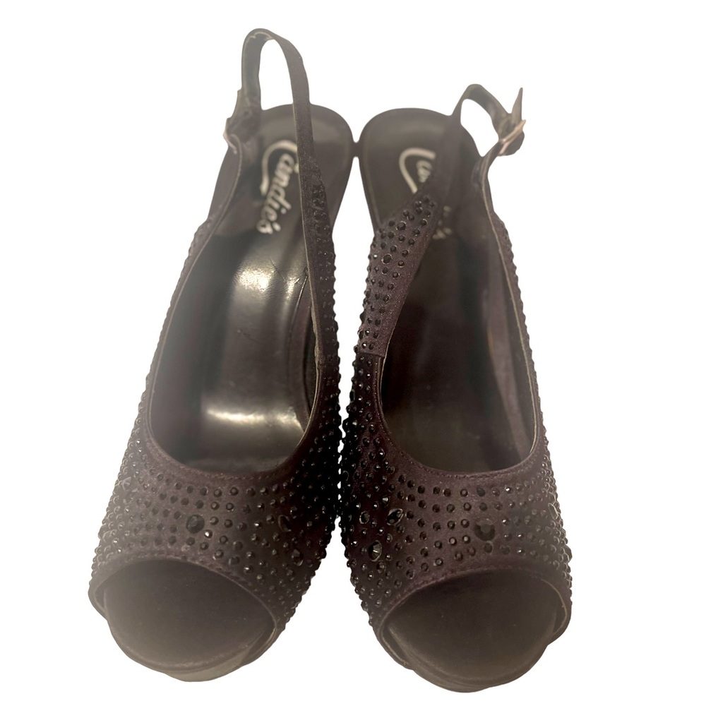 Candies Black Stilleto Shoes Size 8 NWOT
